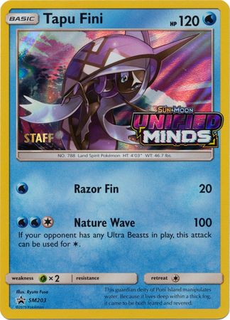 Tapu Fini (SM203) (Promoción de presentación del personal) [Sol y luna: Promociones de Black Star] 