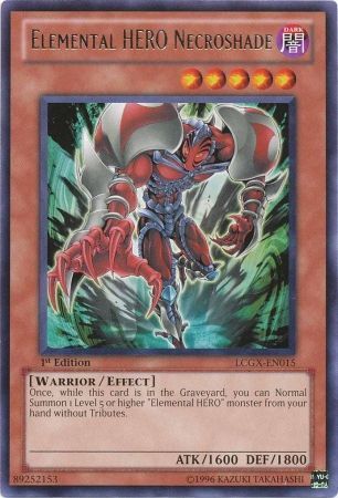 Necroshade HÉROE elemental [LCGX-EN015] Raro 