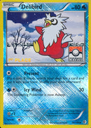 Delibird (38/149) (1er lugar de promoción de liga) [Blanco y negro: límites cruzados] 