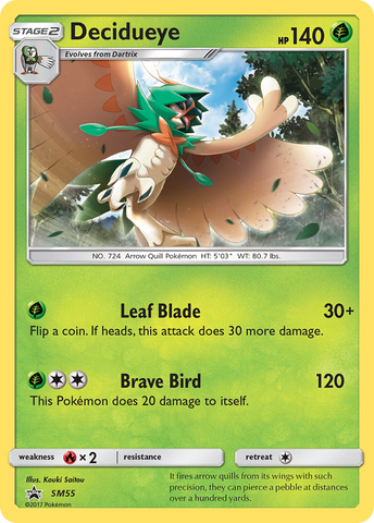 Decidueye (SM55) [Sol y Luna: Promociones de Black Star] 