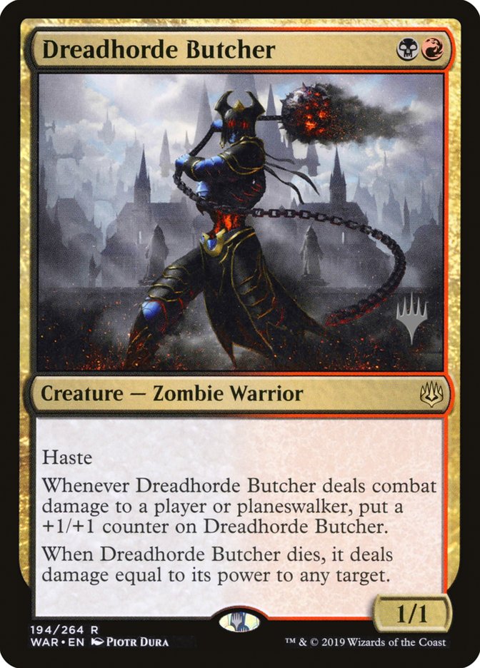 Dreadhorde Butcher (Paquete promocional) [Promociones de War of the Spark] 