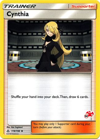 Cynthia (119/156) (Sello Charizard n.° 50) [Academia de batalla 2020] 