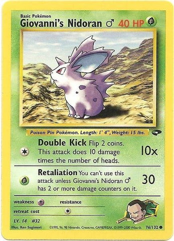 Nidoran de Giovanni (76/132) (Masculino) [Gym Challenge Unlimited] 