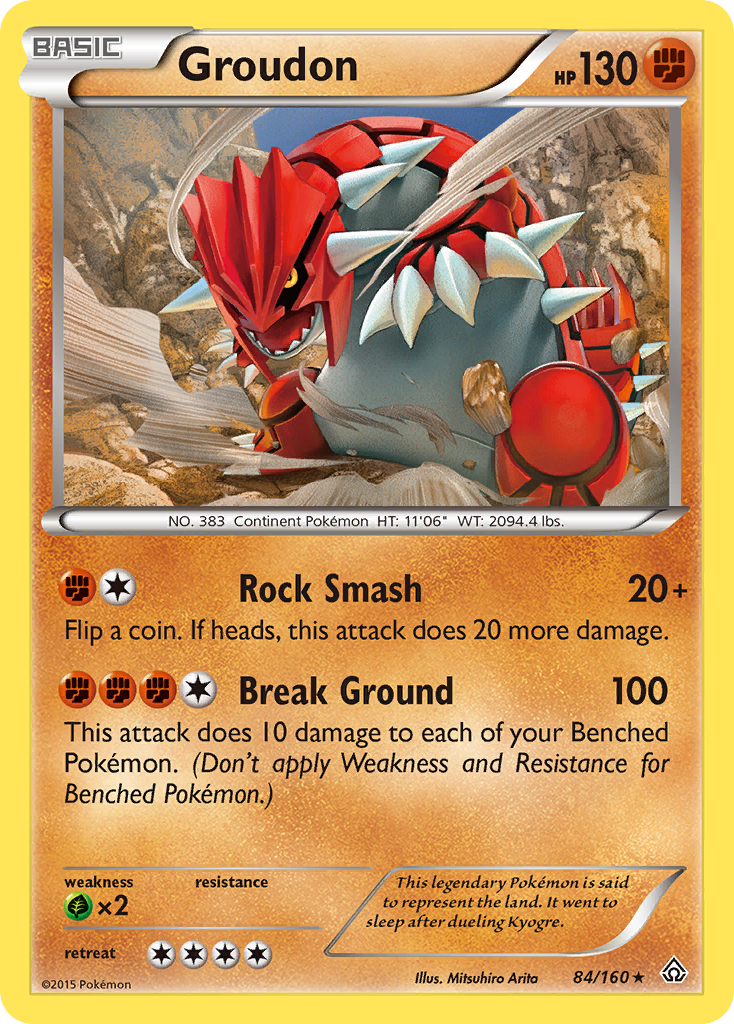 Groudon (84/160) [XY: Choque primigenio] 
