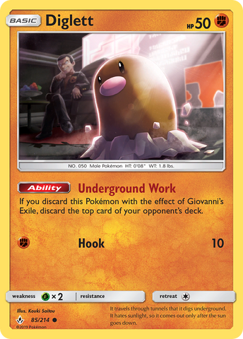 Diglett (85/214) [Sol y Luna: Vínculos inquebrantables] 