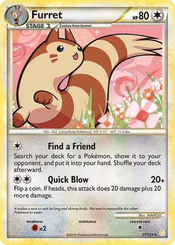 Furret (21/123) [HeartGold y SoulSilver: Conjunto básico] 