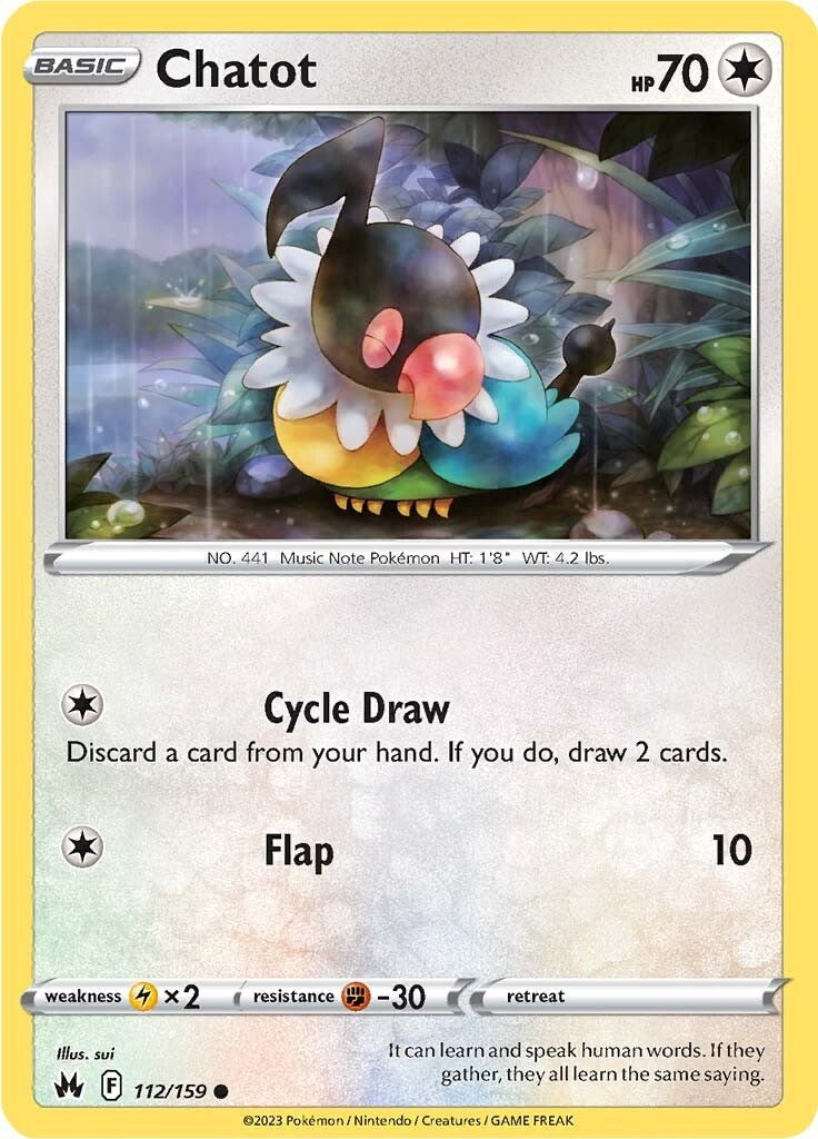 Chatot (112/159) [Espada y escudo: Crown Zenith] 