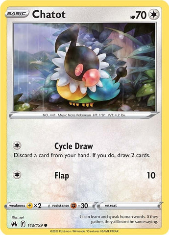 Chatot (112/159) [Espada y escudo: Crown Zenith] 