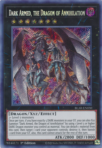 Dark Armed, el Dragón de la Aniquilación [BLAR-EN050] Secreto Raro 