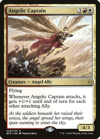 Capitán angelical [Promociones de presentación de Battle for Zendikar] 