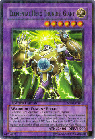 Héroe elemental Gigante del trueno [MF01-EN001] Paralelo Raro 