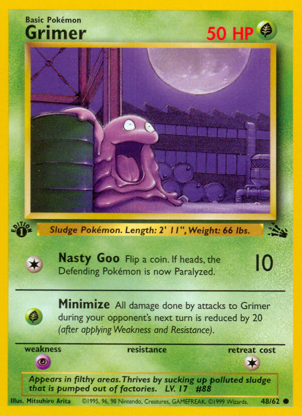 Grimer (48/62) [Fósil 1.ª edición] 