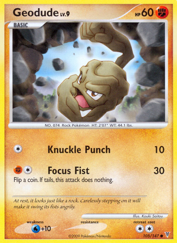 Geodude (105/147) [Platino: Vencedores supremos] 