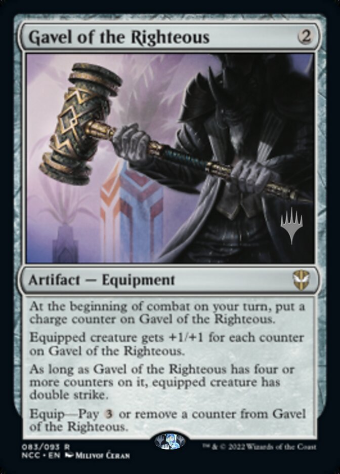 Martillo de los Justos (Paquete promocional) [Streets of New Capenna Commander Promos] 