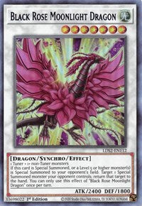 Dragón Luz de Luna Rosa Negra (Azul) [LDS2-EN112] Ultra raro 
