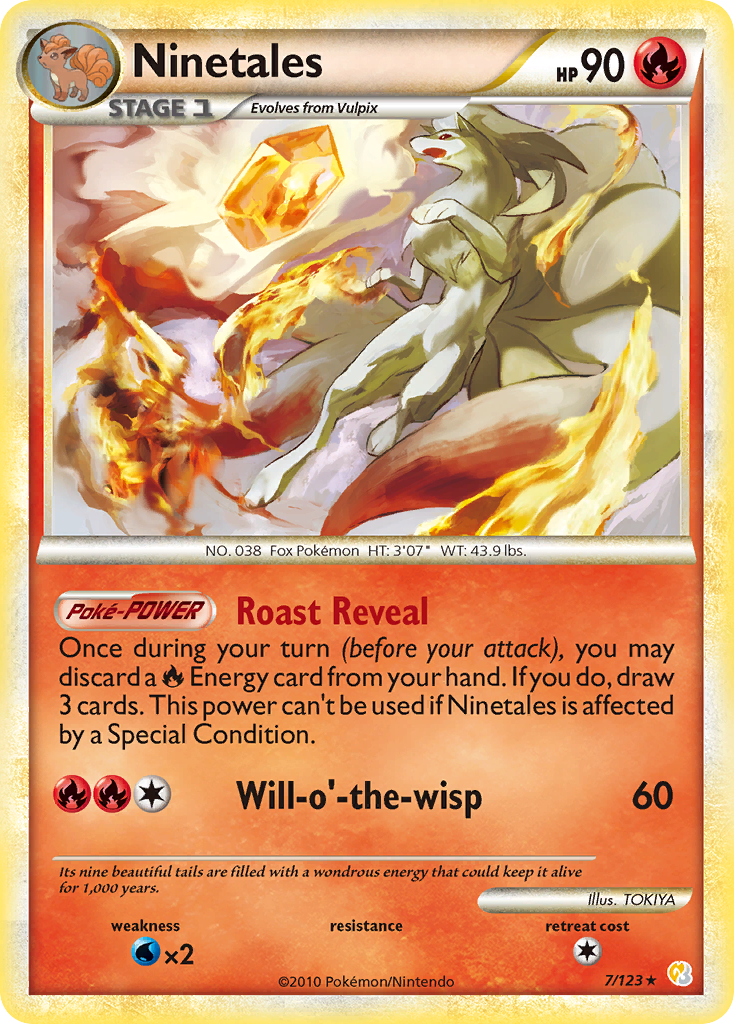 Ninetales (7/123) [HeartGold y SoulSilver: Conjunto básico] 