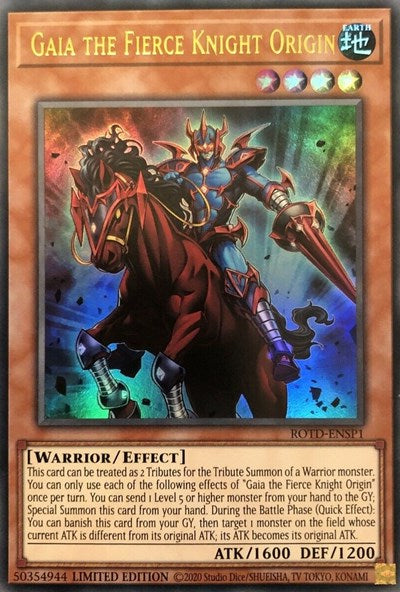 Origen de Gaia el Caballero Feroz [ROTD-ENSP1] Ultra raro 