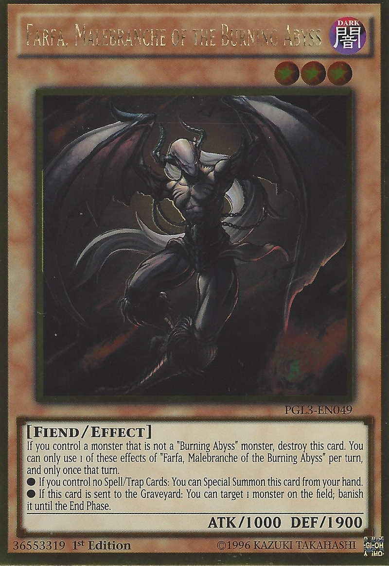 Farfa, Malebranche del Abismo Ardiente [PGL3-EN049] Oro Raro 