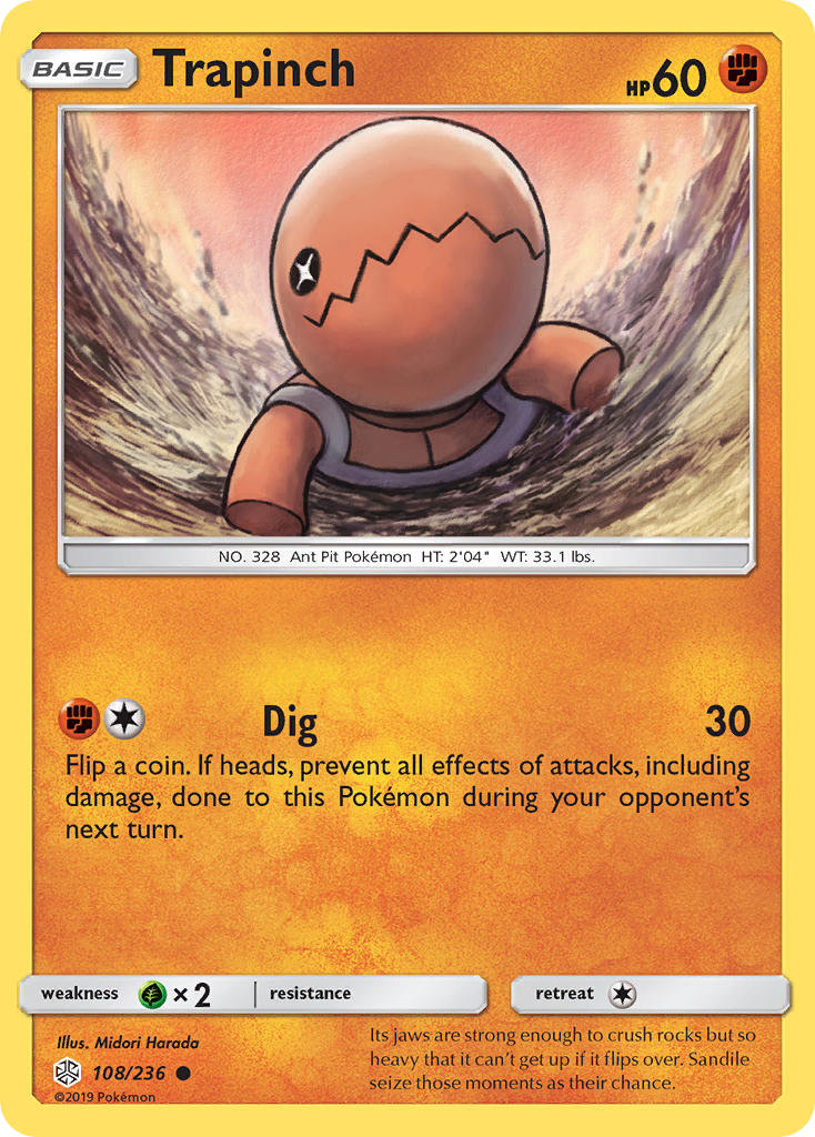 Trapinch (108/236) [Sol y Luna: Eclipse cósmico] 
