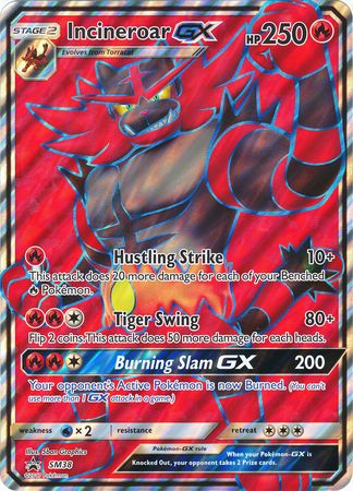 Incineroar GX (SM38) (Tarjeta Jumbo) [Sol y Luna: Promociones Black Star] 