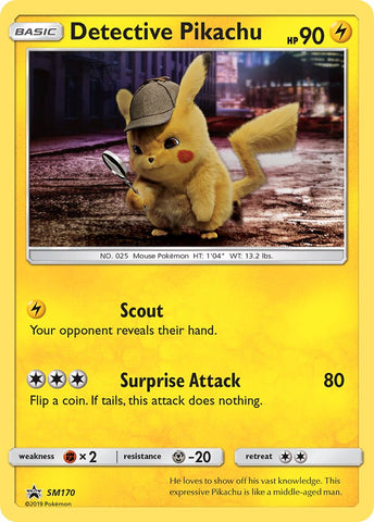 Detective Pikachu (SM170) [Sol y Luna: Promociones de Estrella Negra] 