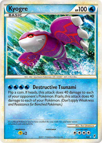 Kyogre (SL6) [HeartGold y SoulSilver: Call of Legends] 
