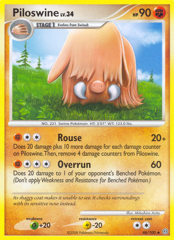 Piloswine (46/100) [Diamante y Perla: Stormfront] 