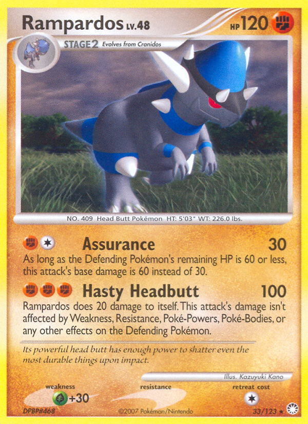 Rampardos (33/123) [Diamante y Perla: Tesoros Misteriosos] 