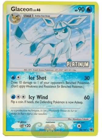 Glaceon (20/100) [Promociones de Burger King: Colección 2009] 