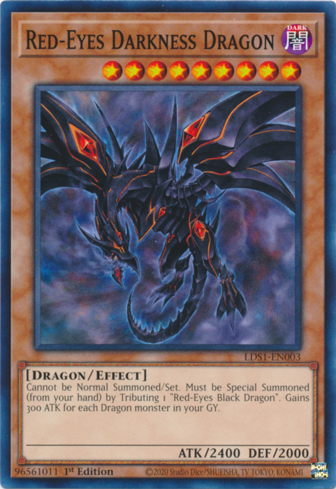 Dragón de Oscuridad de Ojos Rojos [LDS1-EN003] Común 
