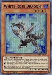 Dragón Rosa Blanca (Verde) [LDS2-EN109] Ultra raro 