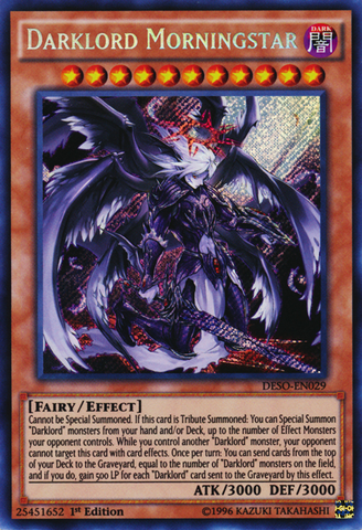 Darklord Morningstar [DESO-EN029] Secreto Raro 