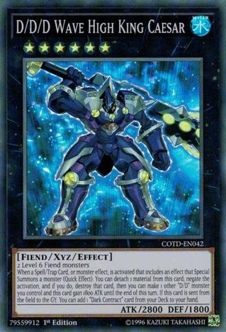 D/D/D Ola Alto Rey César [COTD-EN042] Súper Raro 