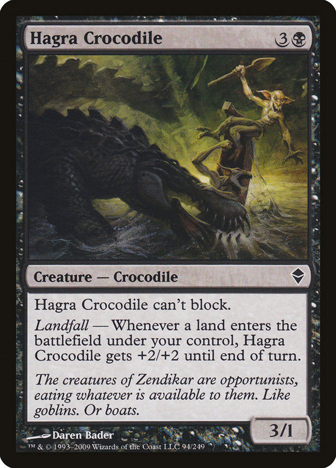 Cocodrilo de Hagra [Zendikar] 