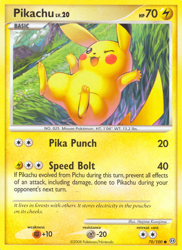 Pikachu (70/100) [Diamante y Perla: Stormfront] 