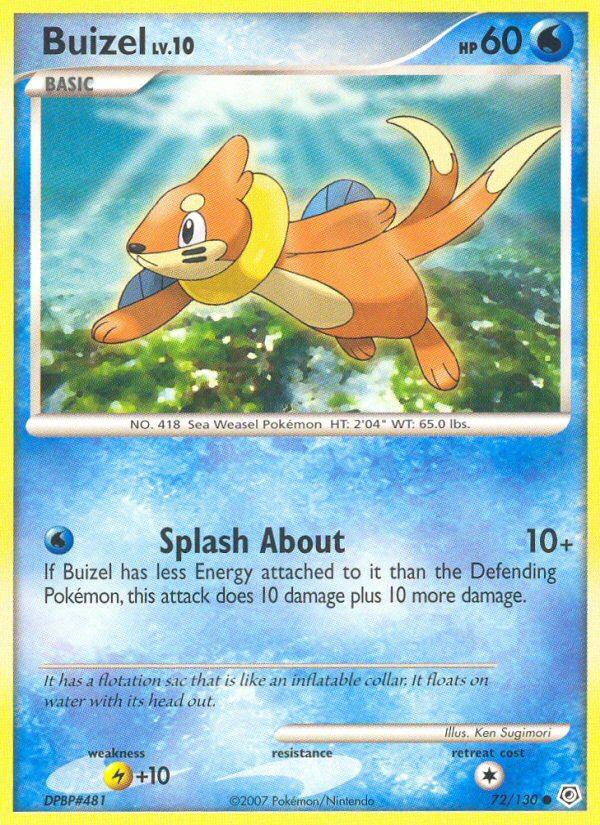 Buizel (72/130) [Diamante y Perla: Conjunto básico] 