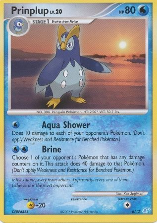Prinplup (6/12) [Diamond &amp; Pearl: Kit de entrenador - Manaphy] 