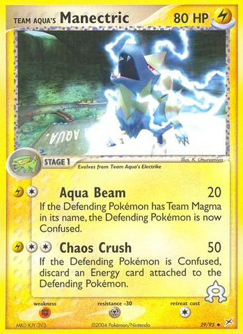 Manectric del Equipo Aqua (29/95) [EX: Equipo Magma vs Equipo Aqua] 