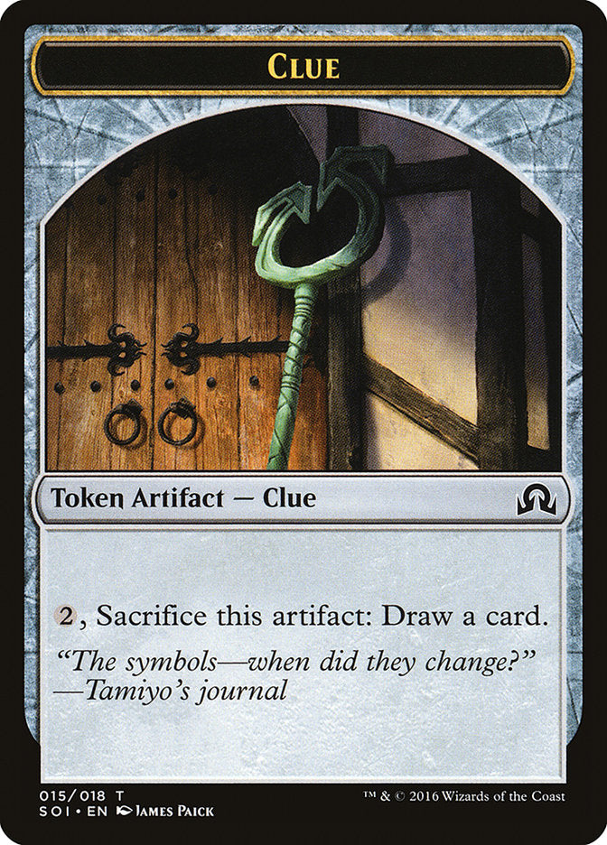 Ficha de pista (015/018) [Sombras sobre fichas de Innistrad] 