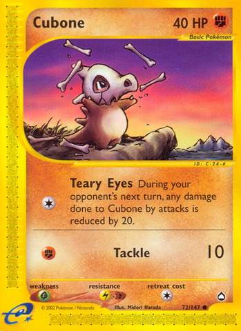 Cubone (72/147) [Acuápolis] 