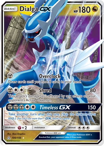 Dialga GX (100/156) [Sol y Luna: Ultra Prisma] 