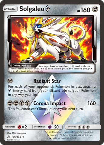 Solgaleo (89/156) (Prisma Estrella) [Sol y Luna: Ultra Prisma] 