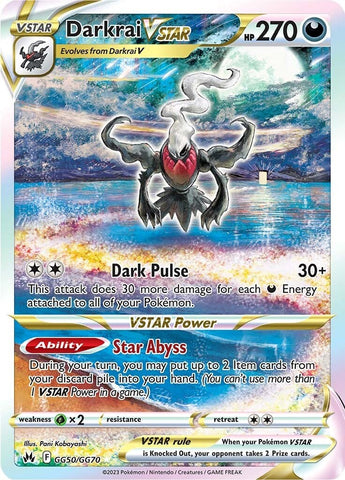Darkrai VSTAR (GG50/GG70) [Espada y escudo: Crown Zenith] 