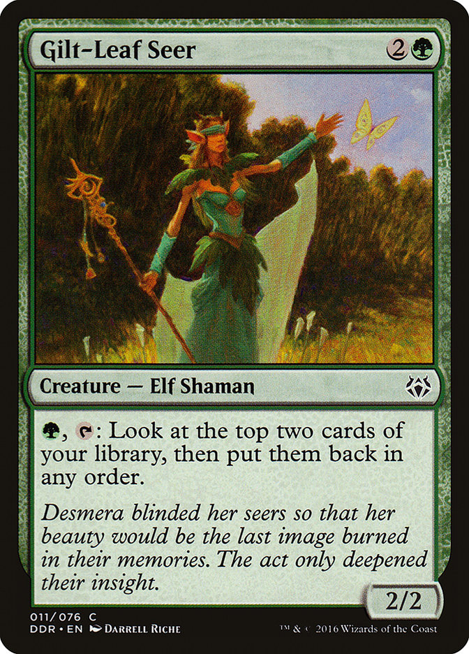 Vidente de hoja dorada [Mazos de duelo: Nissa contra Ob Nixilis] 