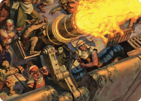 Tarjeta artística de Mana Cannons [Serie de arte Dominaria United] 