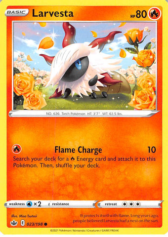 Larvesta (023/198) [Espada y escudo: Reinado escalofriante] 