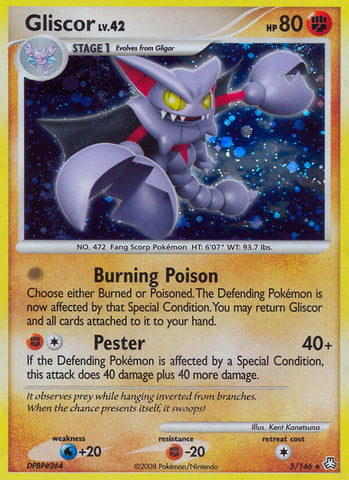 Gliscor (5/146) (Exclusivo de la baraja temática) [Diamond &amp; Pearl: Legends Awakened] 