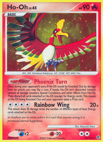 Ho-Oh (10/132) [Diamante y Perla: Maravillas secretas] 