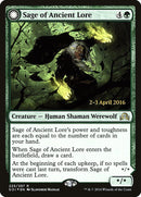 Sabio de la tradición antigua // Hombre lobo del hambre ancestral [Promociones de presentación de Shadows over Innistrad] 