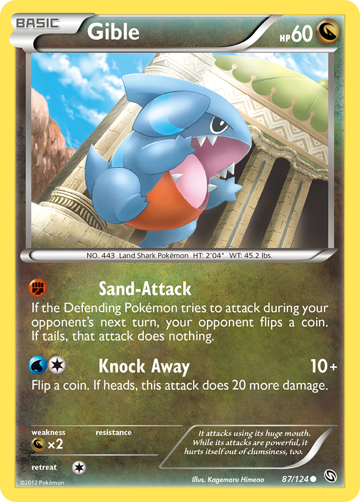 Gible (87/124) [Blanco y negro: Dragones exaltados] 